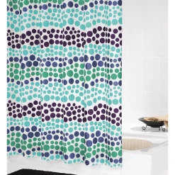 Duschvorhang Layer Folie 180 x 200 cm grün-blau*Valblue Sale