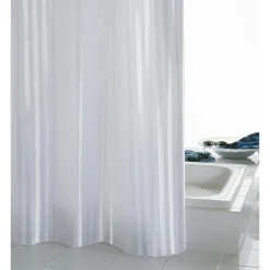 Duschvorhang Noble Textil 120 x 200 cm weiß^Valblue Online