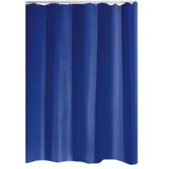 Valblue Duschvorhang Universal Folie 180 x 200 cm ultramarinblau