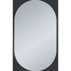 Design- Wandspiegel Laurin schwarz matt 45 x 75 cm*Valblue Outlet