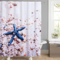 Duschvorhang Seestern Textil*Valblue Discount