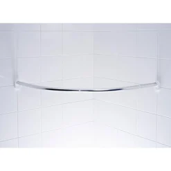 Valblue Rundduschstange Wien, ca. 90x90 cm, ca. Ø 25 mm, Farbe: Chromfarben glänzend