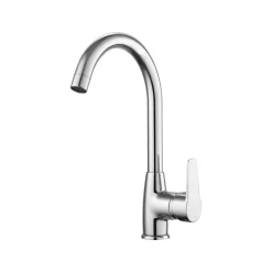 Spültischarmatur Lima 2.0 chrom schwenkbarer Auslauf Wassersparkartusche*Valblue New