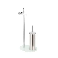 Valblue Stand-WC-Garnitur weiß/chrom