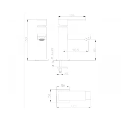 Waschbeckenarmatur Metz*Valblue Sale