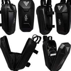Velix Lenkertasche Zubehör Tasche für Lenker L30 cm mit Haltebändern Schwarz
