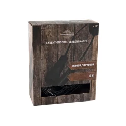 Verlängerungskabel 10 Meter Farbe Schwarz für den Außenbereich