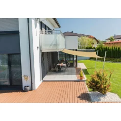 Viereck-Segel Capri 4 x 4 m champagner^