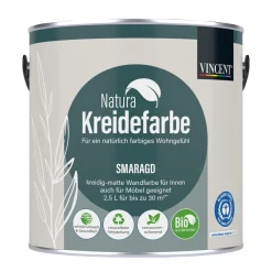 Natura Kreidefarbe Smaragd matt 2,5 L*Vincent Best