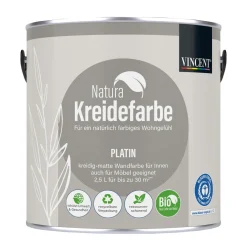 Natura Kreidefarbe Platin matt 2,5 L*Vincent New