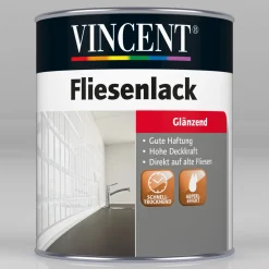 Fliesenlack weiß glänzend 750 ml^Vincent Hot