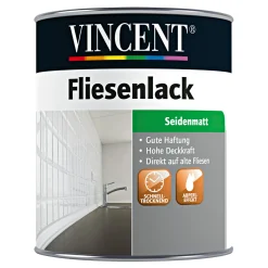 Vincent Fliesenlack weiß seidenmatt 750 ml
