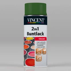 2in1 Buntlack Spray Laubgrün glänzend 0,15 L*Vincent Hot