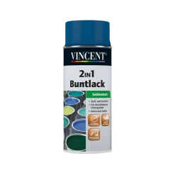 2in1 Buntsprühlack enzianblau seidenmatt 150 ml^Vincent Online
