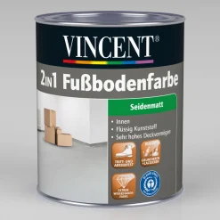 2in1 Fußbodenfarbe weiß 750 ml*Vincent