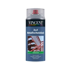 3in1 Metallschutzsprühlack silber seidenmatt 400 ml*Vincent Outlet