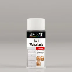 2in1 Weißlack RAL 9003 signalweiß glänzend 150 ml*Vincent Hot