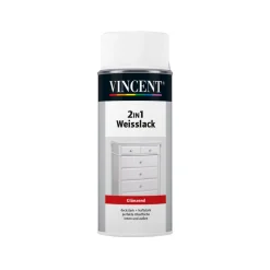 2in1 weißsprühlack glänzend 150 ml*Vincent Best