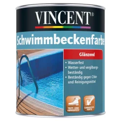 Schwimmbeckenfarbe lichtblau 750 ml*Vincent Hot
