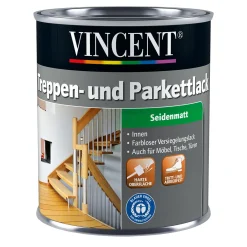 Vincent Treppen- und Parkettlack Seidenmatt 0,375 L