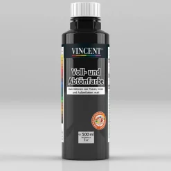 Voll- und Abtönfarbe schwarz 0,5 L^Vincent Discount