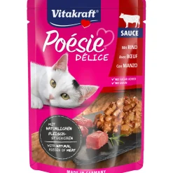 Poesie Delice Sauce Pouch Rind 85 g^Vitakraft Clearance