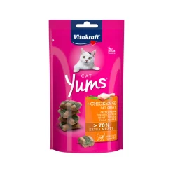 Vitakraft Snack Yums Huhn Katzengras Inhalt 40 g im Beutel