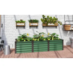 Hochbeet „Meta In u. Out 401“, seegras/schwarz*Vitavia New