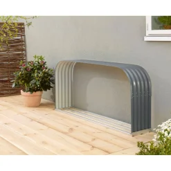 Kaminholzregal Lignum flach granit^Vitavia Best