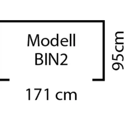 Mülltonnenbox Easy 1,6m² schwarz^Vitavia New