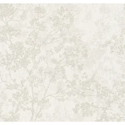 Vliestapete New Walls 10,5 x 0,53 m Äste creme/taupe