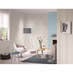 Vliestapete Scandinavian 10,05 x 0,53 m weiß^ Outlet