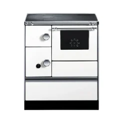 Holzherd K 176 A-70 mit Fenster Abzug rechts 5 kW Herd Küchenherd weiß*Wamsler Clearance