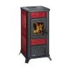 Wamsler Kaminofen Romantik Keramikbordeaux 7,5 KW, Abgasanschluss 130 mm