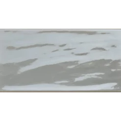 Wandfliese Loft Grau glasiert glänzend 10 x 20 x 0,7 cm