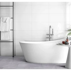 Wandfliese weiß matt 30 x 60 x 0,75 cm