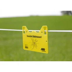 Warnschild beschriftet 26 x 15 cm gelb^ New