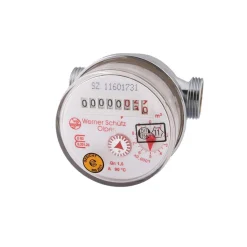Wasserzähler für Warmwasser Qn 1,5 80 mm R 1/2"^