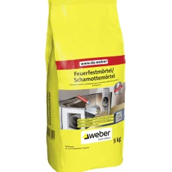 Weber Feuerfestmörtel Schamottemörtel 5 kg*Saint-Gobain Weber Hot