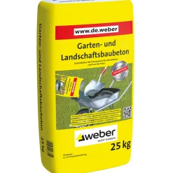 Weber Garten und Landschaftsbaubeton 25 kg^Saint-Gobain Weber Hot