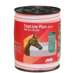 Weidezaunband TopLine Plus 200 m 200 Stück weiß-rot* Outlet
