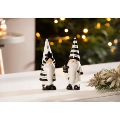 Weihnachtsmann weiß/schwarz 7,5 x 6 x 18 cm^ Online