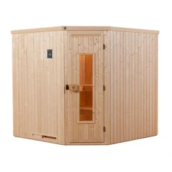 Elementsauna Varberg Größe 2 Sparset 7,5 kW OS Glastuer und Fenster*Weka New