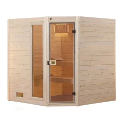 Massivholz-Sauna Valida Größe 4 Sparset 9,0 kW K inkl integrierter Steuerung*Weka Online
