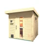 Saunahaus Naantali Sparset 9,0 kW Bio S inkl analoger Steuerung natur*Weka New