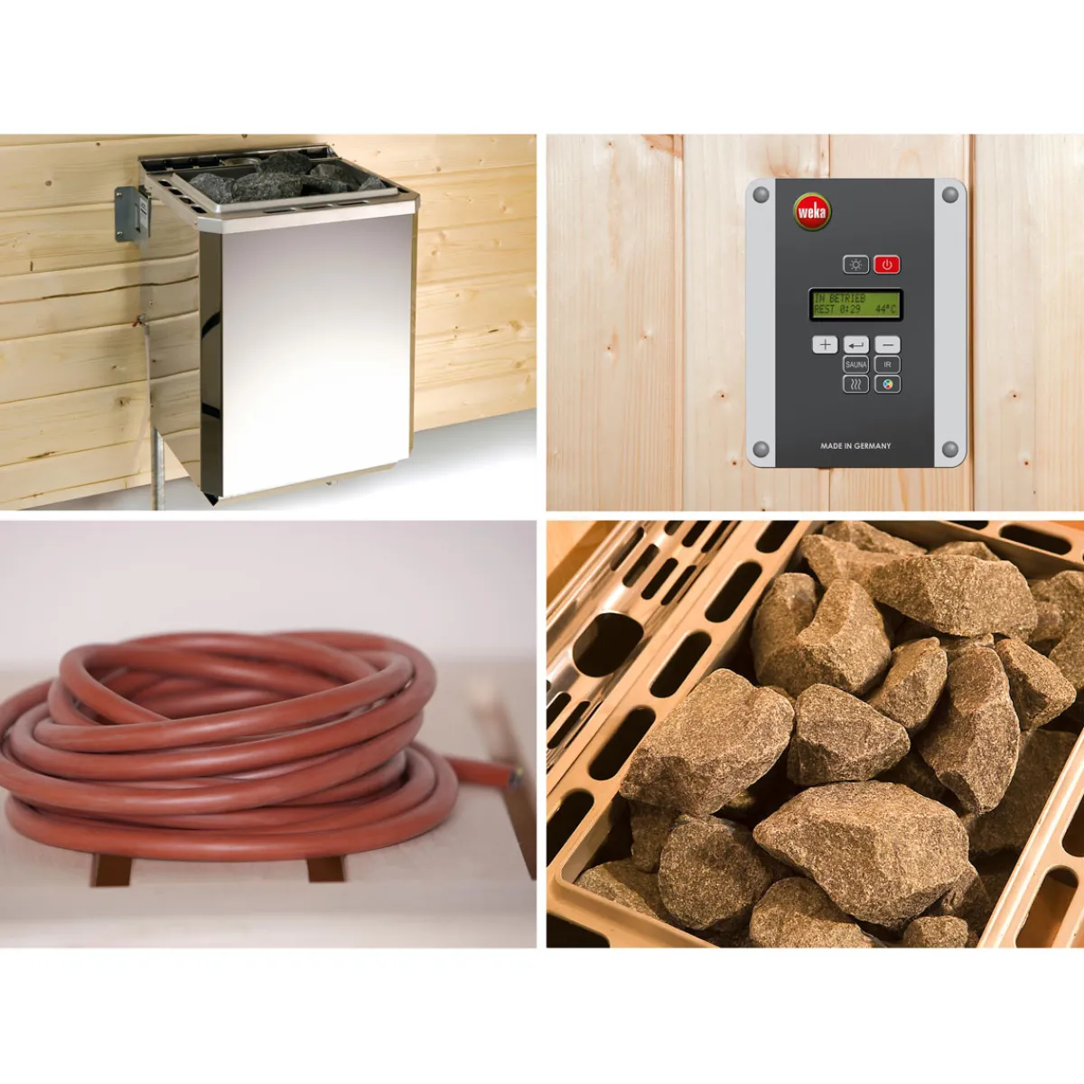 Saunahaus Salo Größe 1 Sparset 7,5 kW OS natur^Weka Online