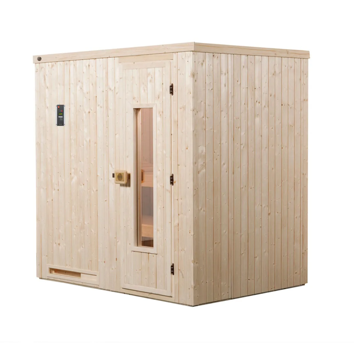 Saunahaus Salo Größe 2 Sparset 7,5 kW Bio S anthrazit^Weka New