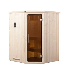 Elementecksauna „Kiruna 1“ GT K, 3,6 kW Kompakt^Weka Outlet