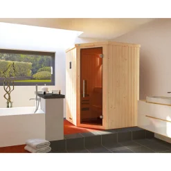 Elementecksauna „Kiruna 1“ GT K, 3,6 kW Kompakt^Weka Outlet