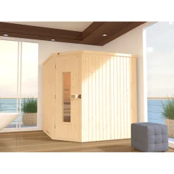 Elementecksauna „Varberg 3“ HT*Weka